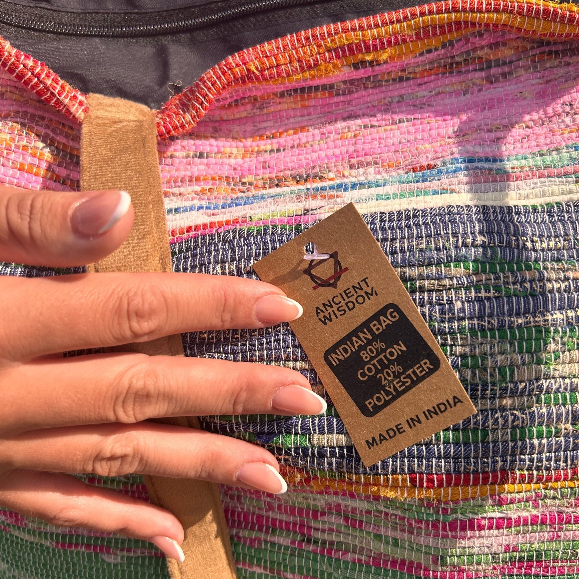 Recycled Big Rug Bag in Shades of Dusk for Stylish Storage