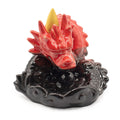 Backflow Incense Burner Small Red Dragon for Stunning Effects