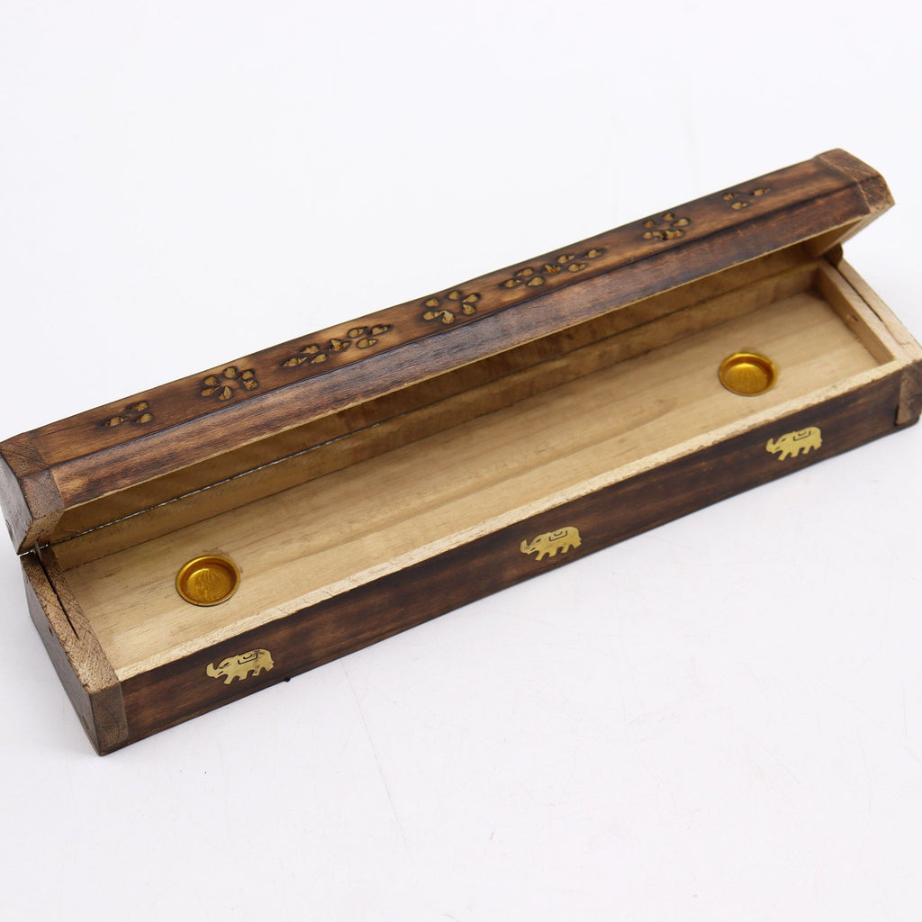 Smoke Boxes Made from Natural Mango Wood for Incense Burning