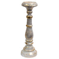 Large White Gold Candle Stand for Elegant Home Decor Display