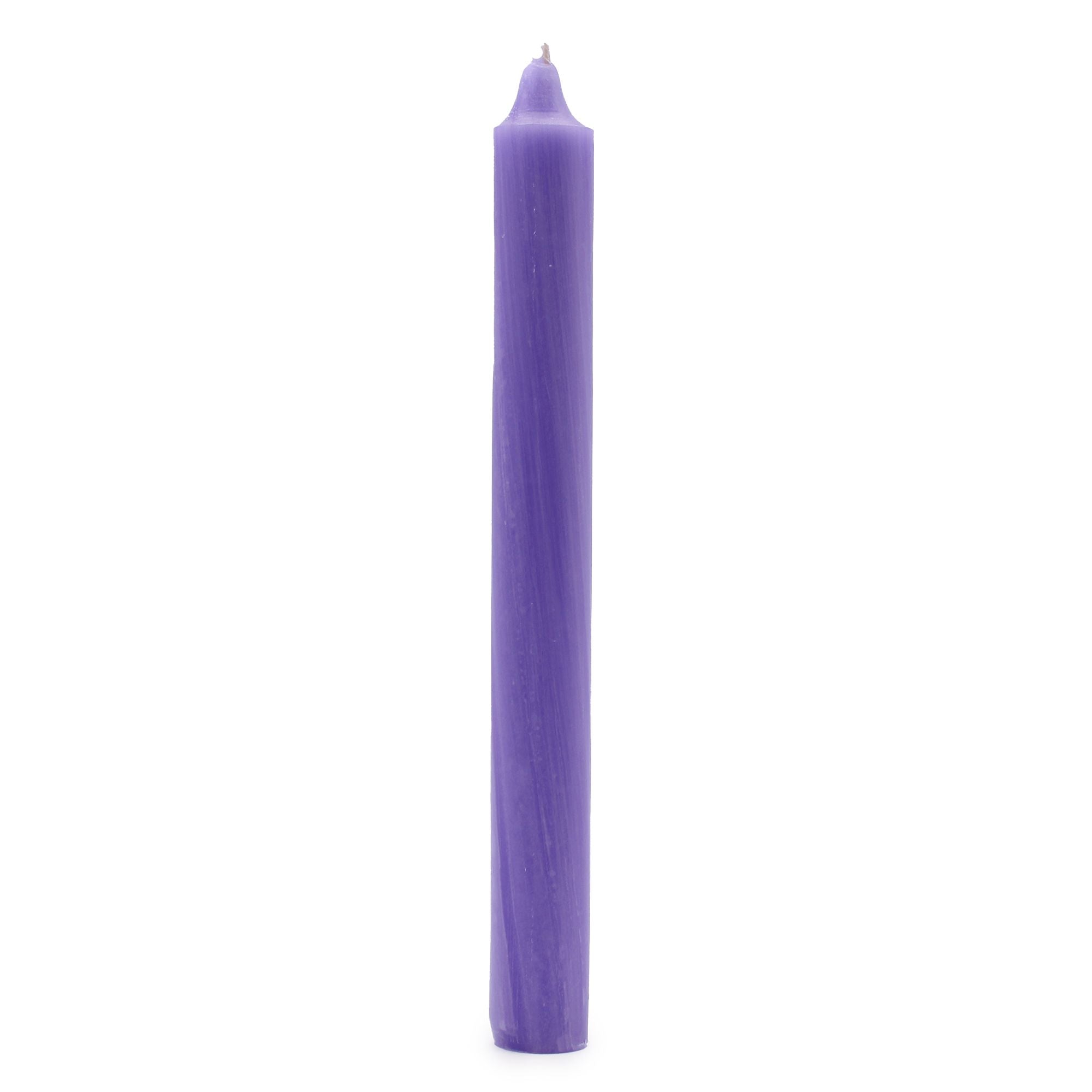 Solid Colour Dinner Candles Rustic Lilac Pack of 5 for Dining