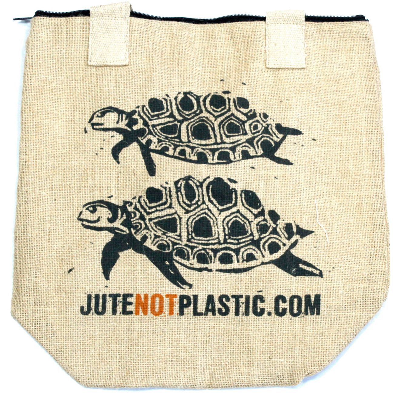 Eco Friendly Two Turtles Jute Bag for Sustainable Shopping Needs