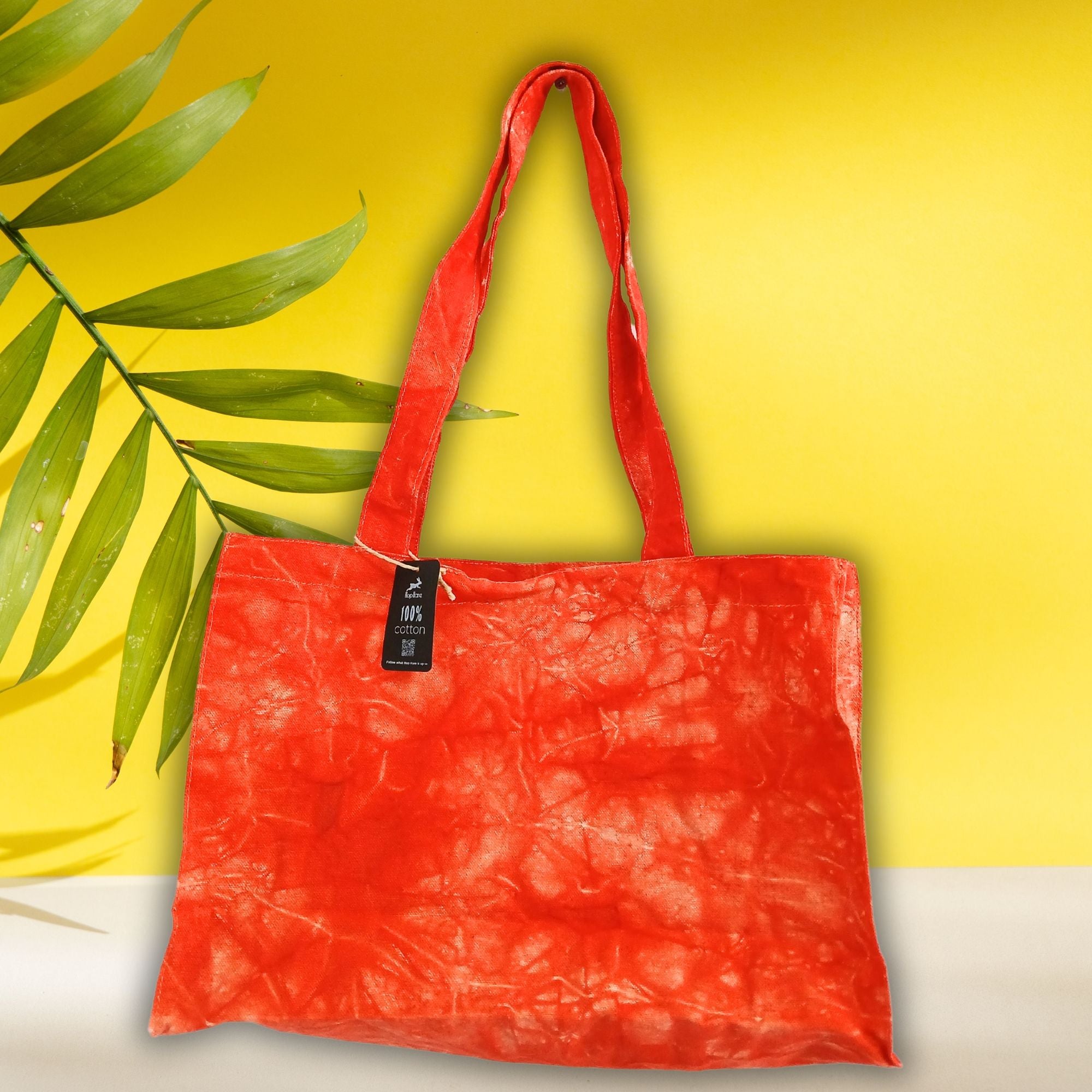 Handy Bag in Desert Orange Stonewash Effect for Daily Use