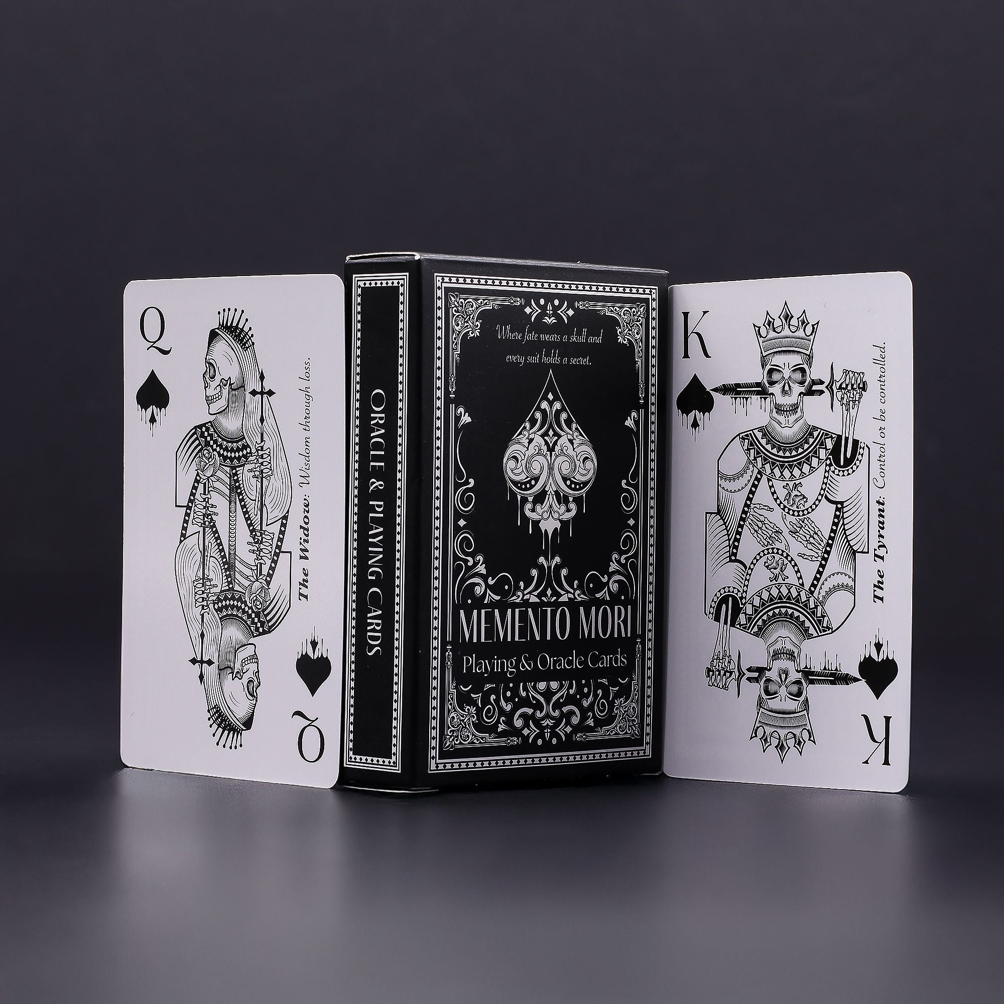 Memento Mori Gothic Playing & Oracle Cards for Unique Gameplay