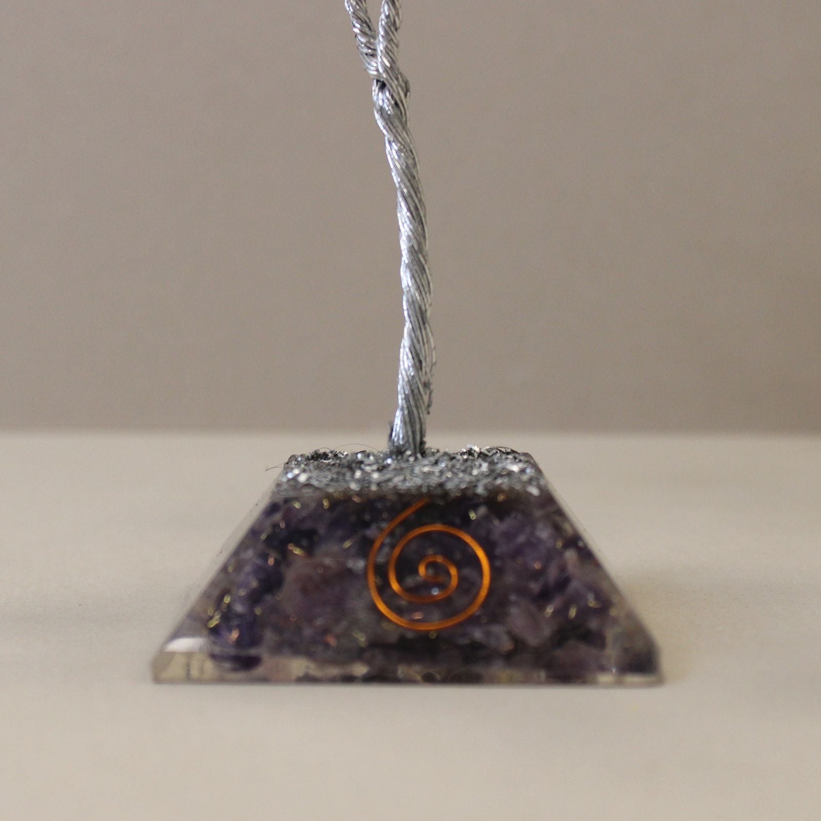 Amethyst Gemstone Tree with Orgonite Base 80 Stone Decorative Piece