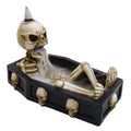 Skeleton in the Coffin Backflow Incense Burner for Relaxation