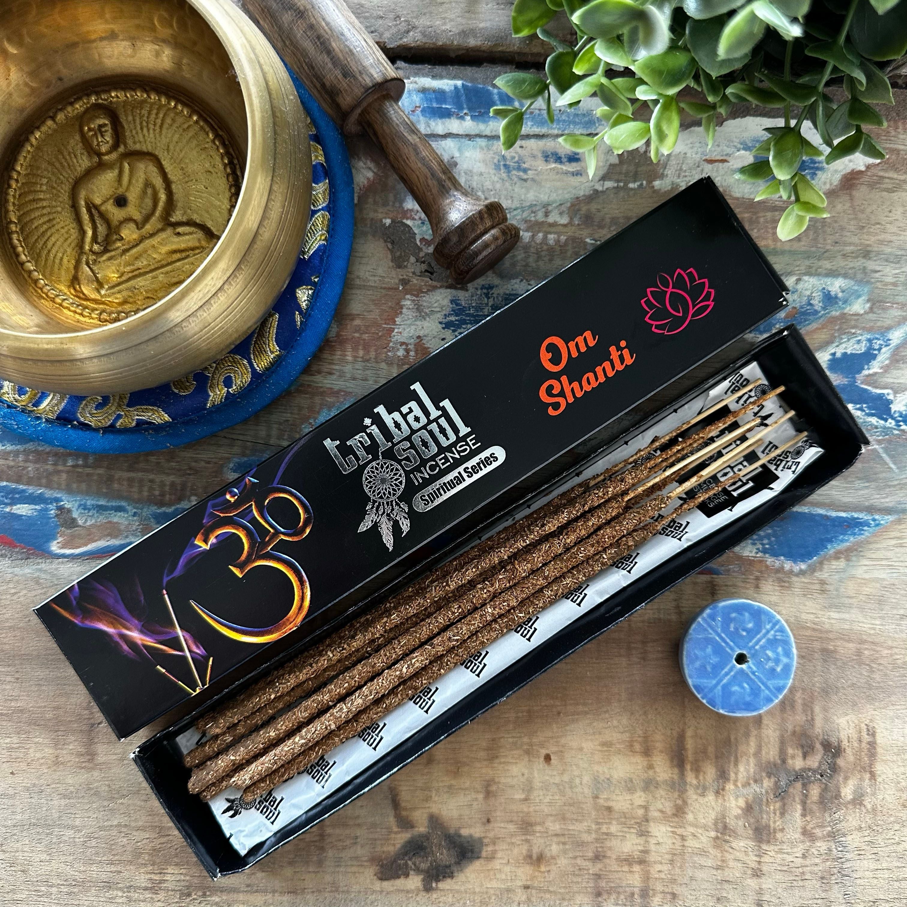 Tribal Soul Spiritual Incense Sticks with Elegant Ceramic Holder