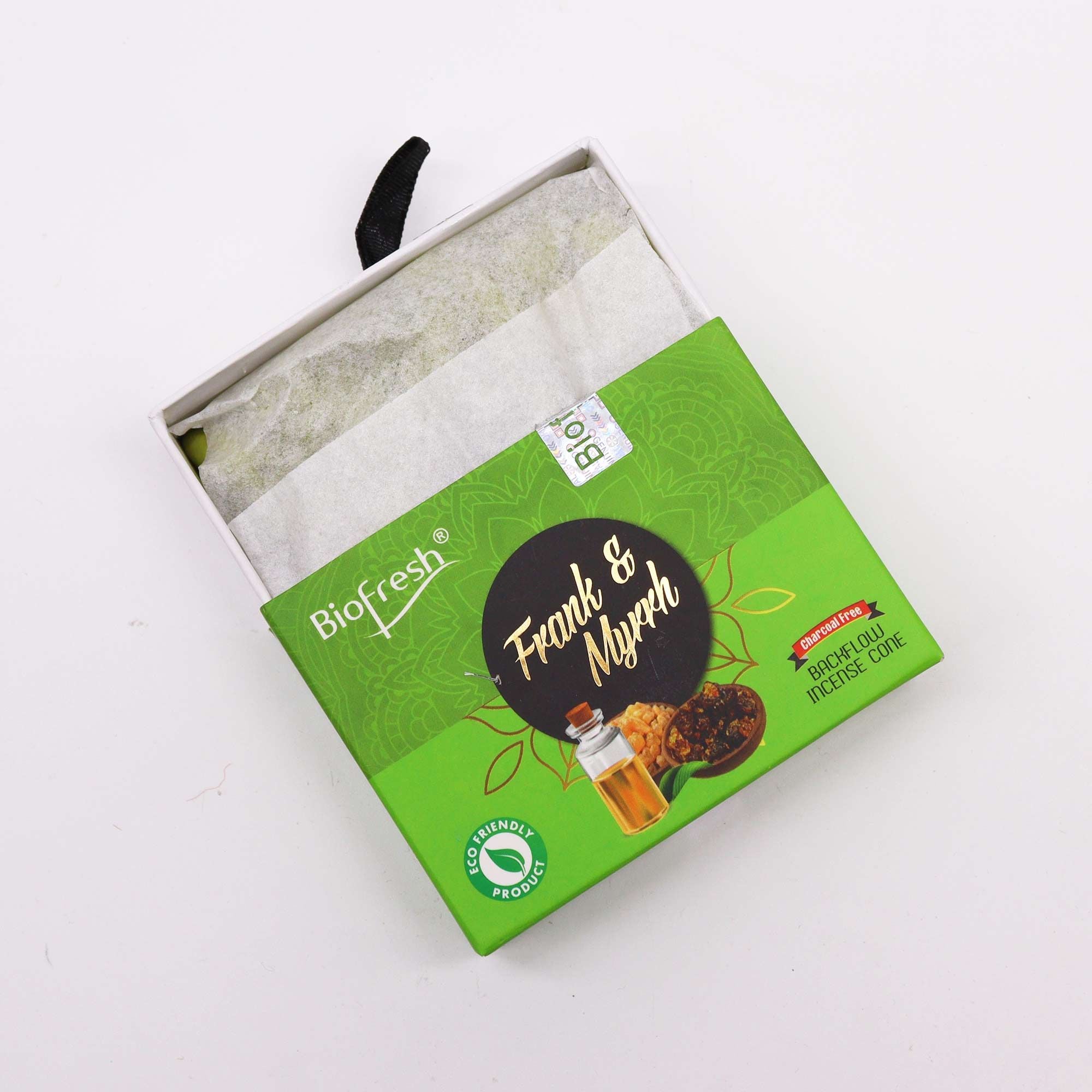 Biofresh Backflow Incense Cones Frank & Myrrh for Relaxation