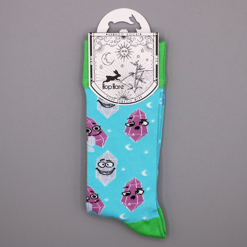 Hop Hare Bamboo Socks S/M Lucky Gemstones for Ultimate Comfort