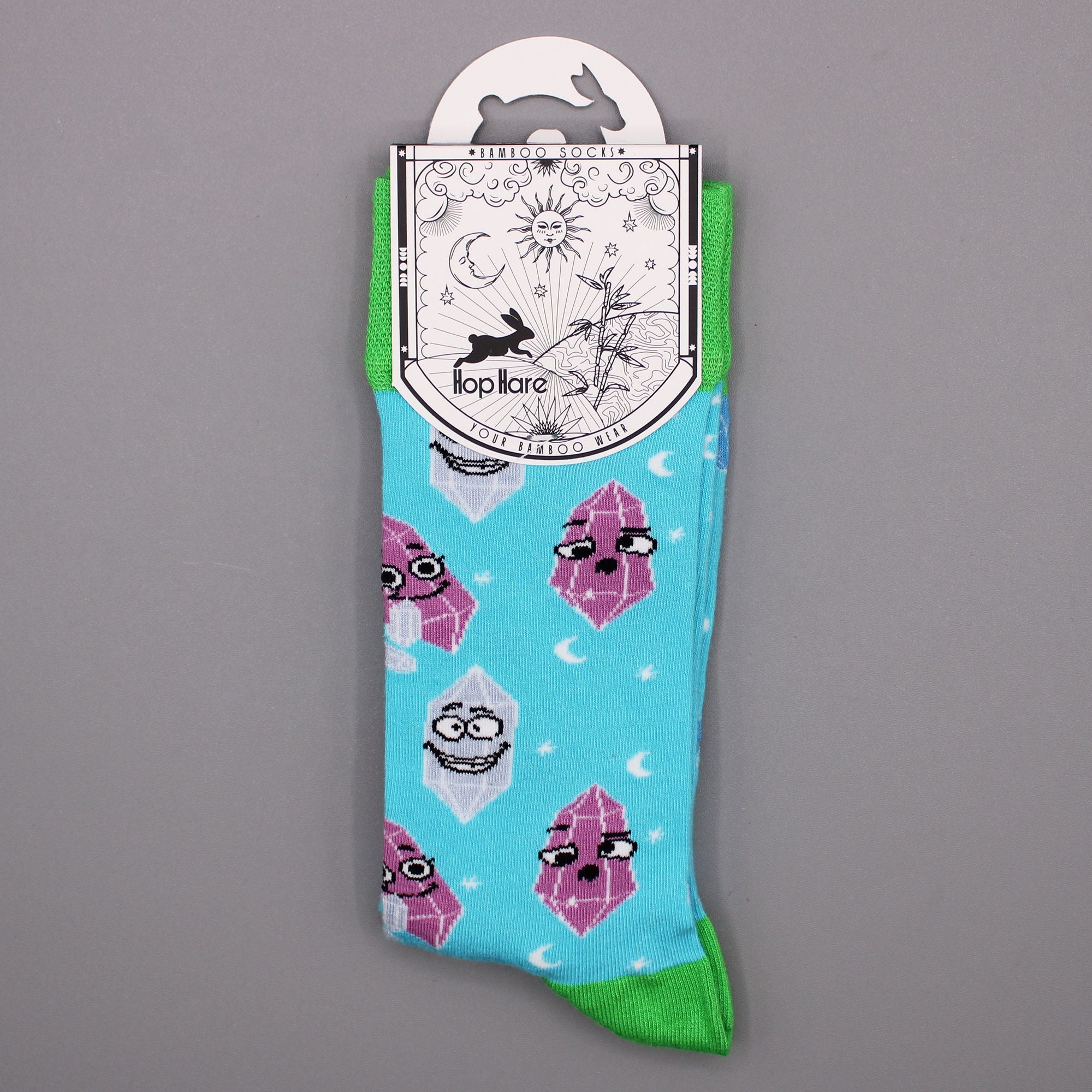 Hop Hare Bamboo Socks S/M Lucky Gemstones for Ultimate Comfort