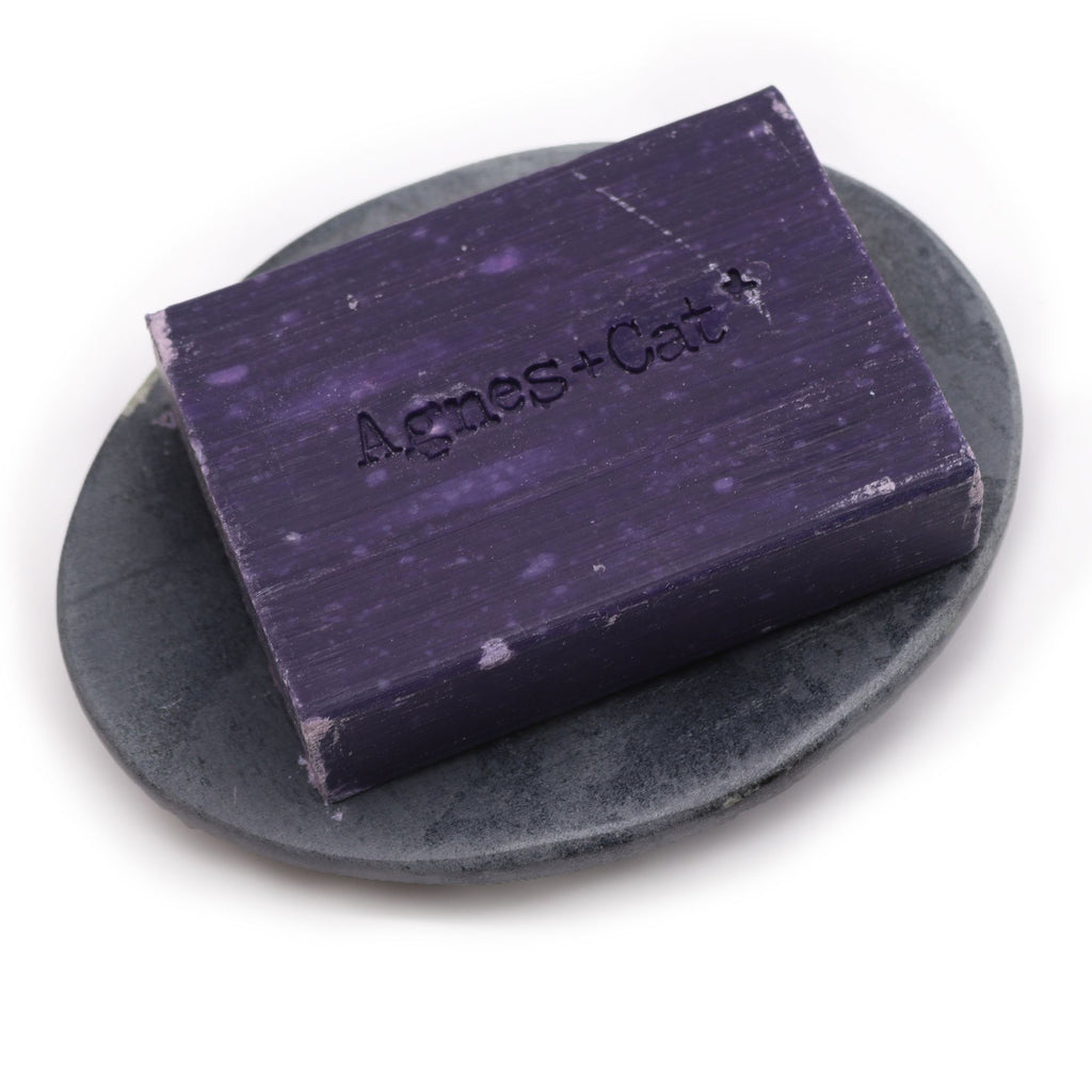 Grey Soapstone Soap Dish Classic Oval Design for Stylish Bathrooms