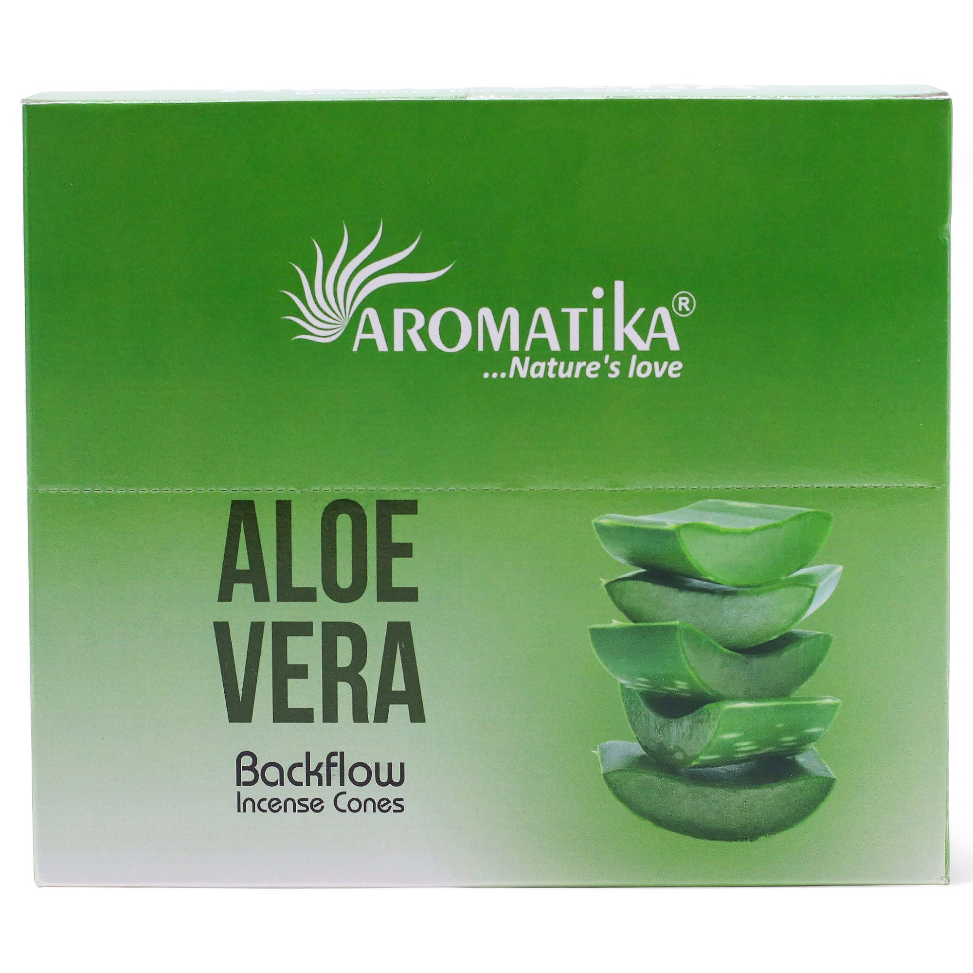 Pack of 10 Aloe Vera Masala Backflow Incense Cones for Relaxation