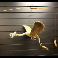 Large Natural Coconut Dragon Mobile 46cm