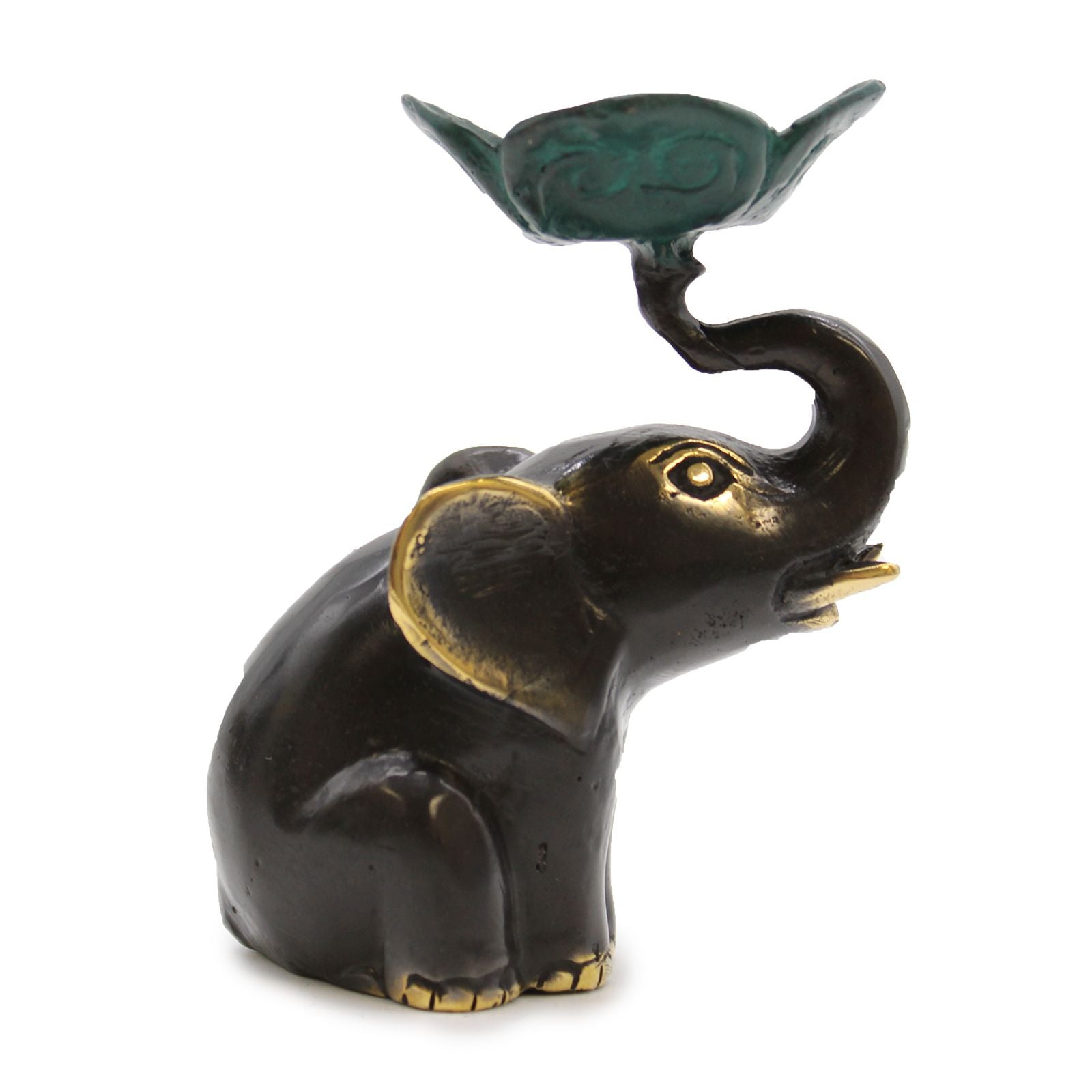 Small Elephant Candle and Incense Holder for Elegant Home Decor