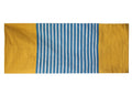 Indian Cotton Rug in Yellow and Blue 70x170cm for Home Decor