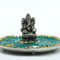 Ganesha Plate Tibetan Decor Cone and Stick Holder for Incense Use