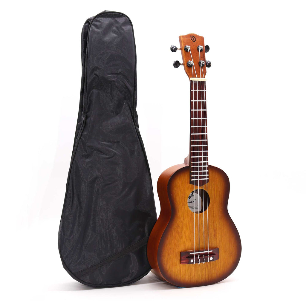 Artisan Made Ukulele with Orange Sunburst Finish for Musicians