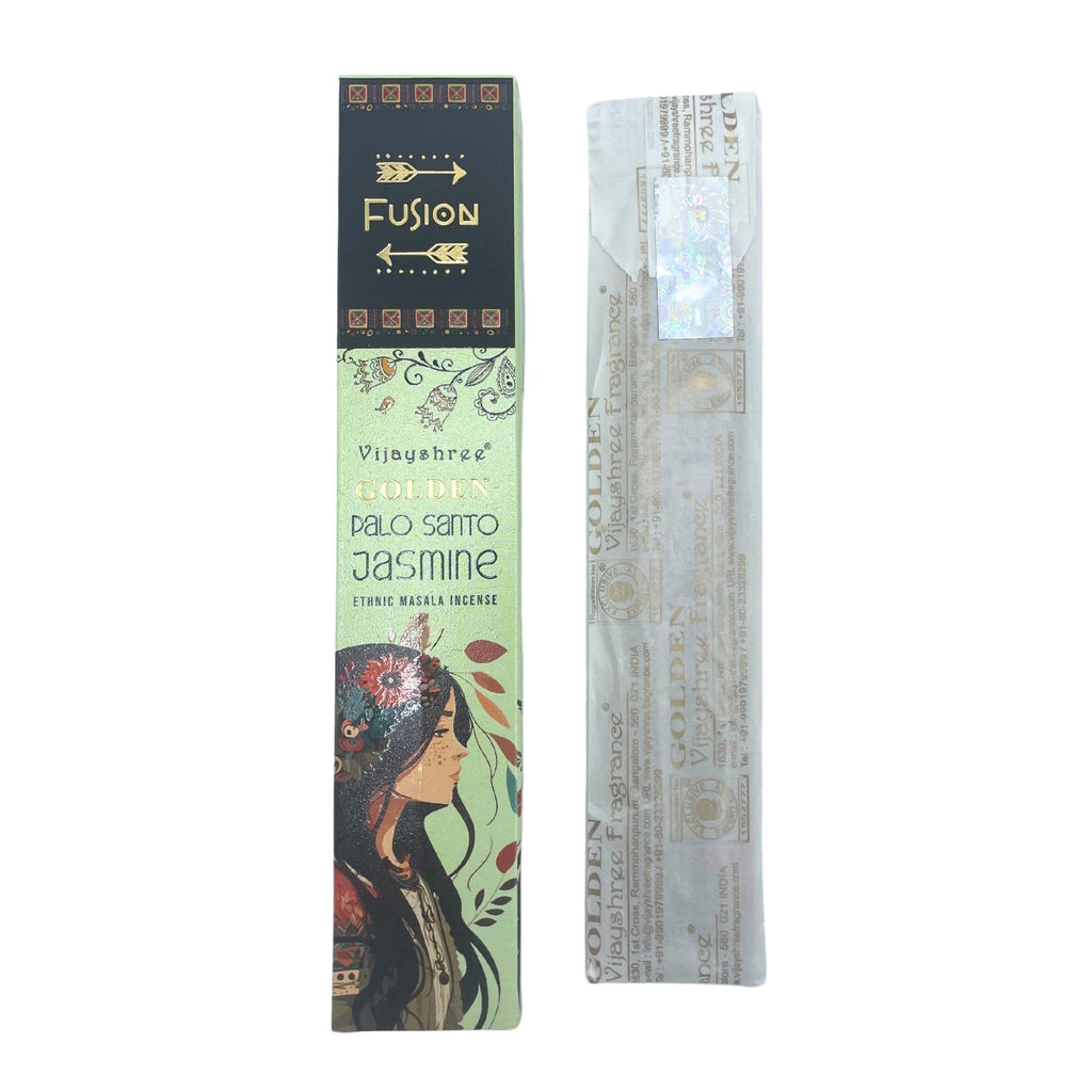 15g Golden Palo Santo and Jasmine Incense Sticks for Aromatic Bliss