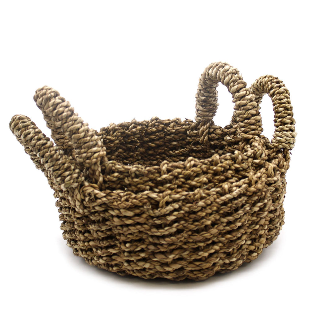 Natural Seagrass Basket Set of 2 for Stylish Home Storage