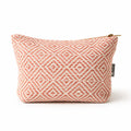 Nomad Sari Indian Jacquard Toiletry Bag with Coral Maze Design