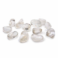 Medium Tumble Stone - Rock Crystal- Ice Quartz
