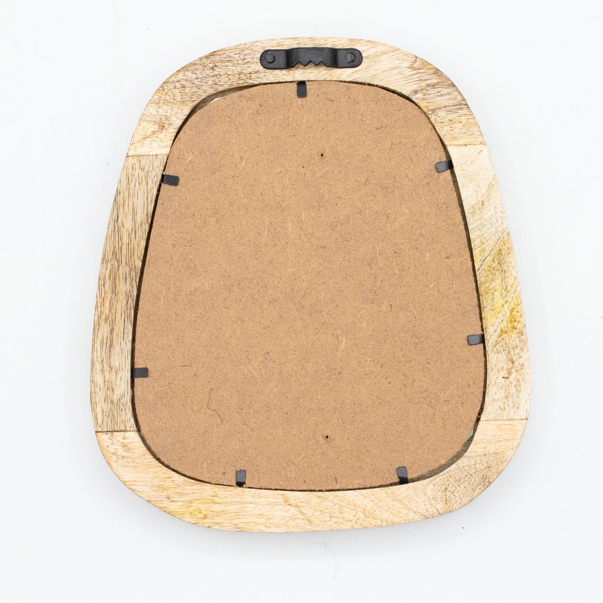 Set of 3 Pebble Shaped Mirrors with Unique Dark Brown Finish