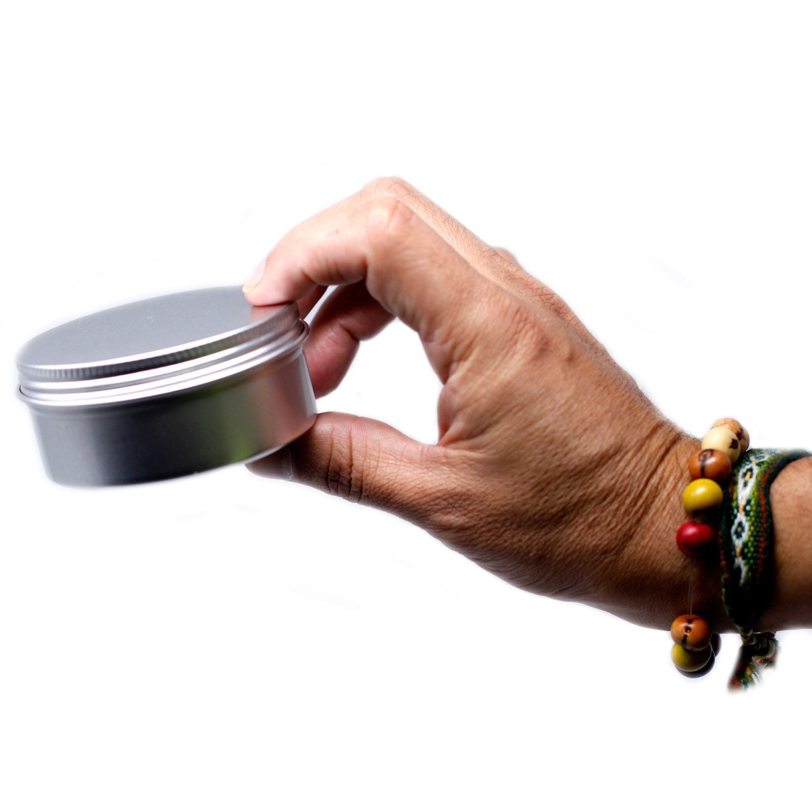 Aluminium Tin Box Round with Screw Top for Versatile Storage