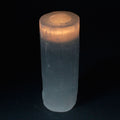 Selenite Cylinder Candle Holder 20 cm for Stylish Home Decor