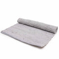 Large Indian Handloom Cotton Rug in Grey for Home Interiors