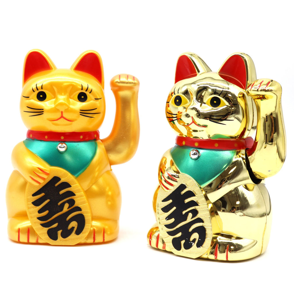 Very Gold Money Cat 15cm Lucky Waving Cat for Attracting Wealth