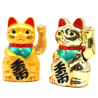 Japanese Lucky Money Cat Ornament – Shiny Gold 15cm