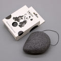 Teardrop Konjac Sponge with Bamboo Charcoal for Skin Cleansing