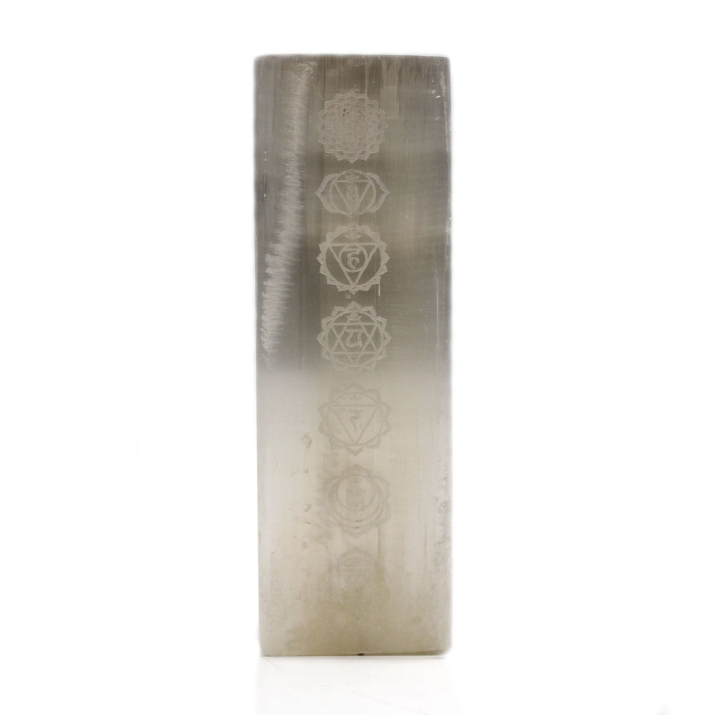 Selenite Block Lamp 25cm Unique Handmade Lamp for Home Decor
