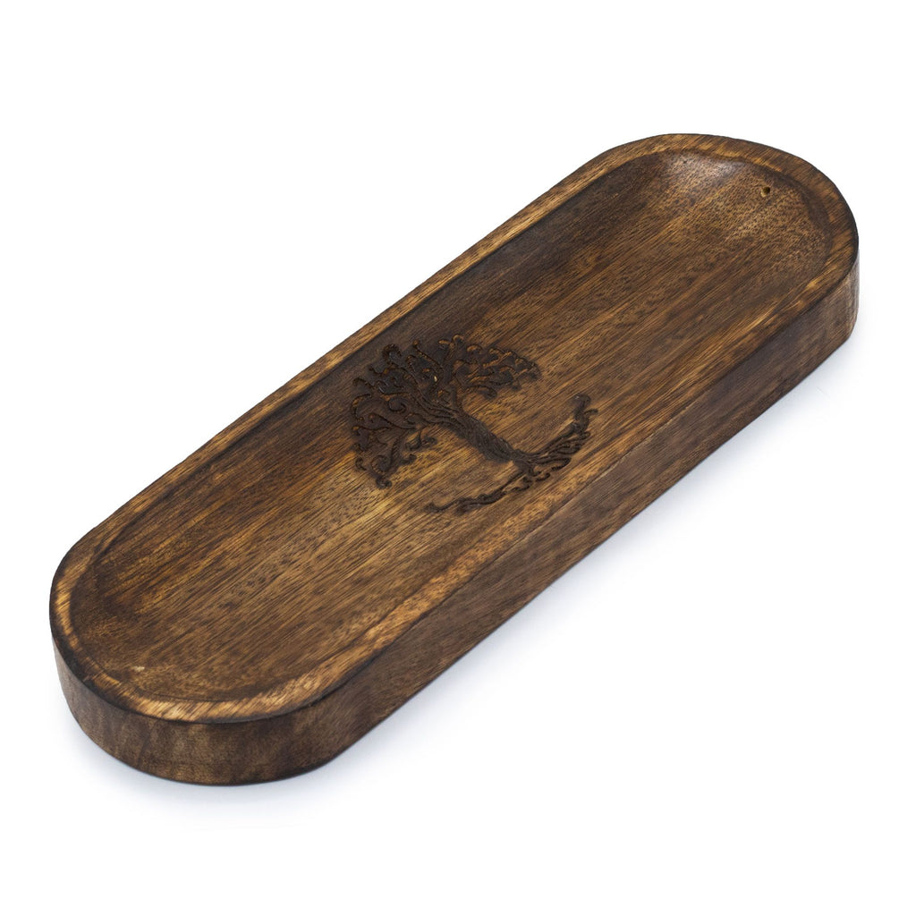 Large Tree of Life Incense Tray 30x10cm for Home Display