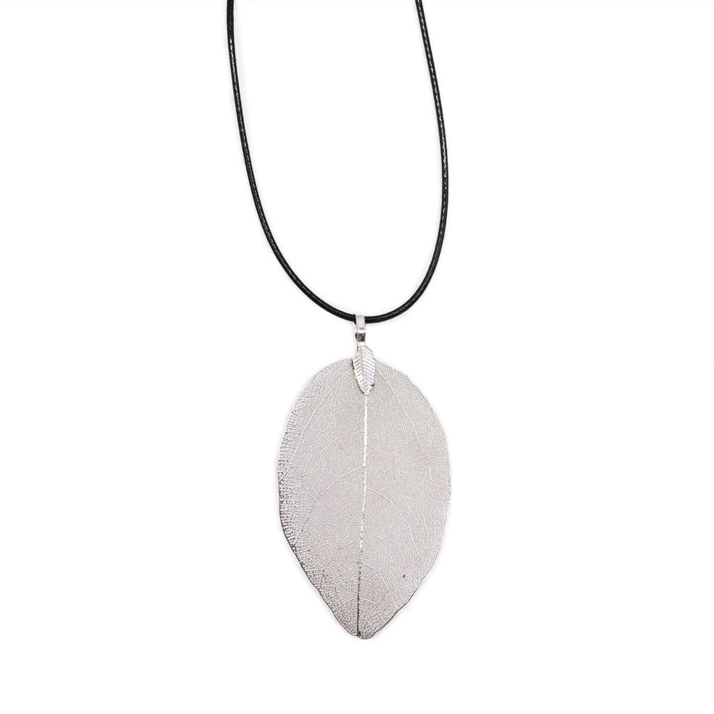 Bravery Leaf Necklace Unique Silver Leaf Jewellery for Nature Lovers