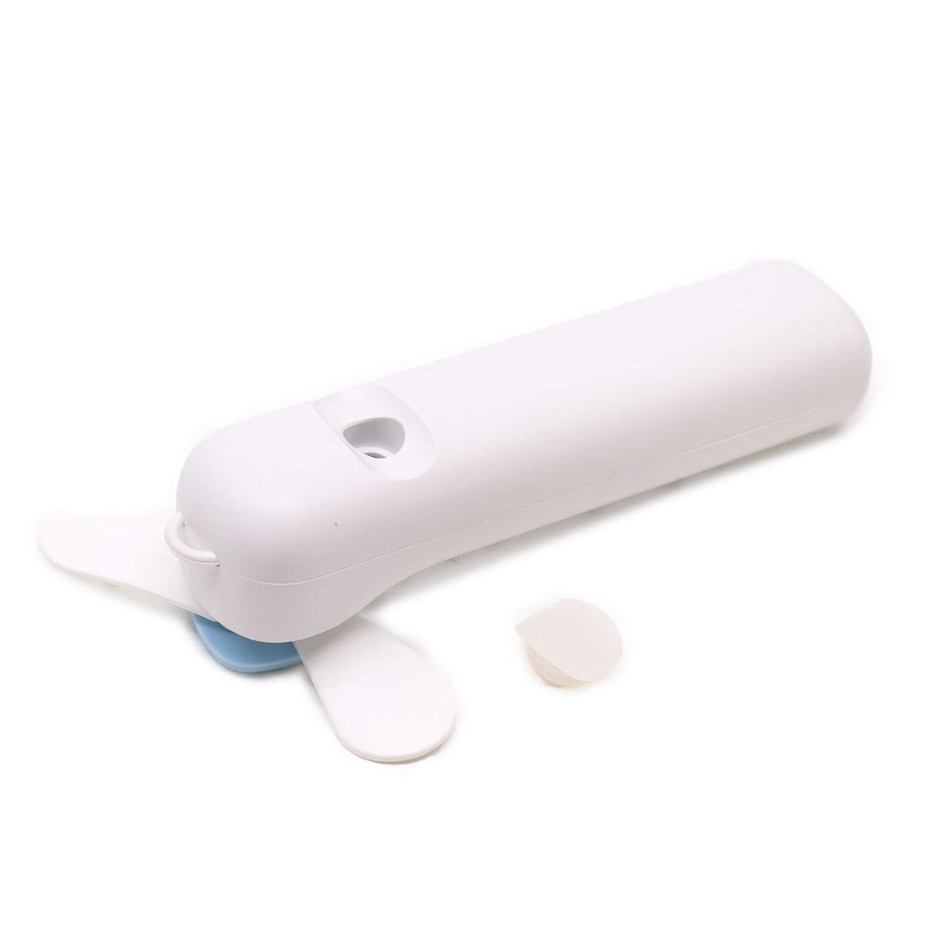 White Nano Mist Face Fan and Spray USB Rechargeable Portable Cooler