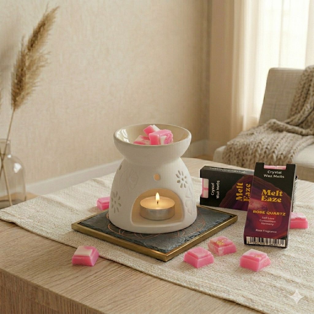MeltEaze Wax Melts 50g Rose Quartz Love for Floral Fragrance
