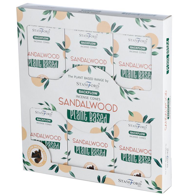 Plant Based Backflow Incense Cones with Sandalwood Aroma Effect