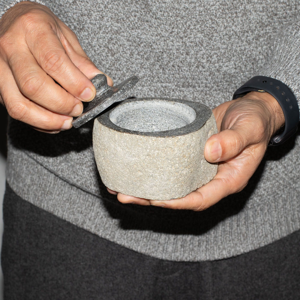 Natural Riverstone Grounding Pot Small for Unique Home Decor