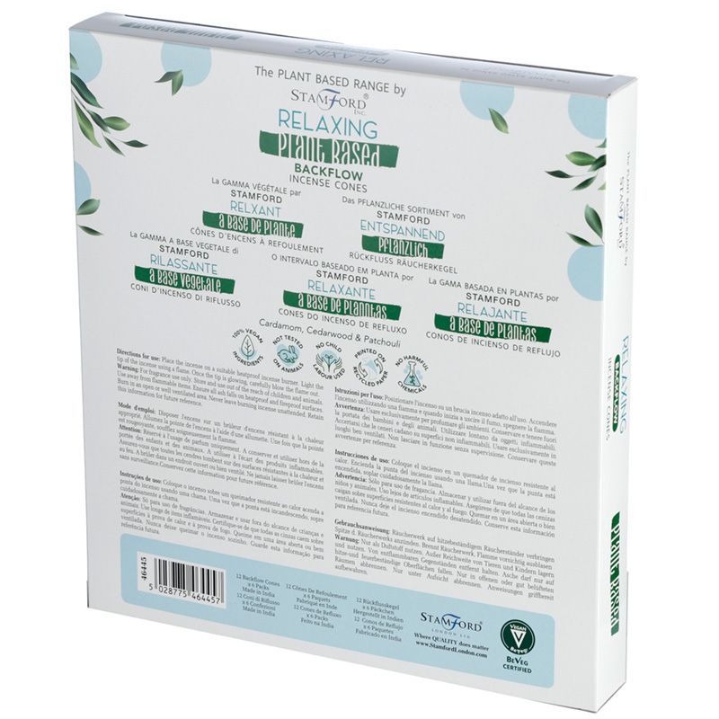 Plant Based Backflow Incense Cones for Calm and Relaxation