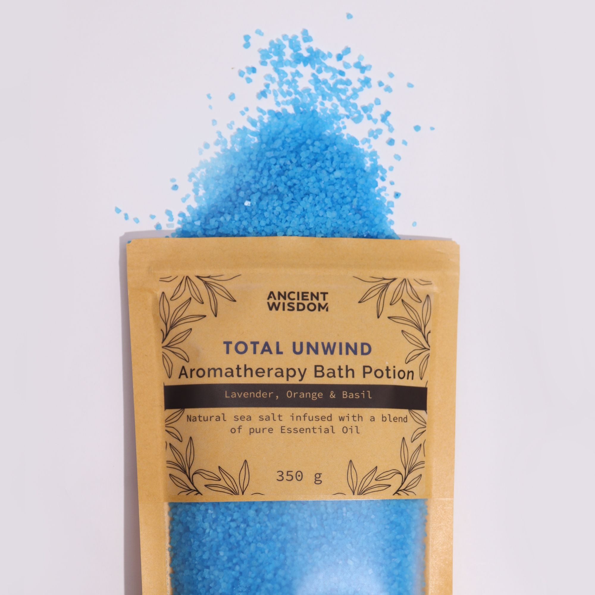 Aromatherapy Bath Potion 350g in Kraft Bag for Total Unwind Experience
