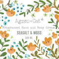 Agnes + Cat Hand and Body Cream Sea Salt and Moss Hydration 200ml