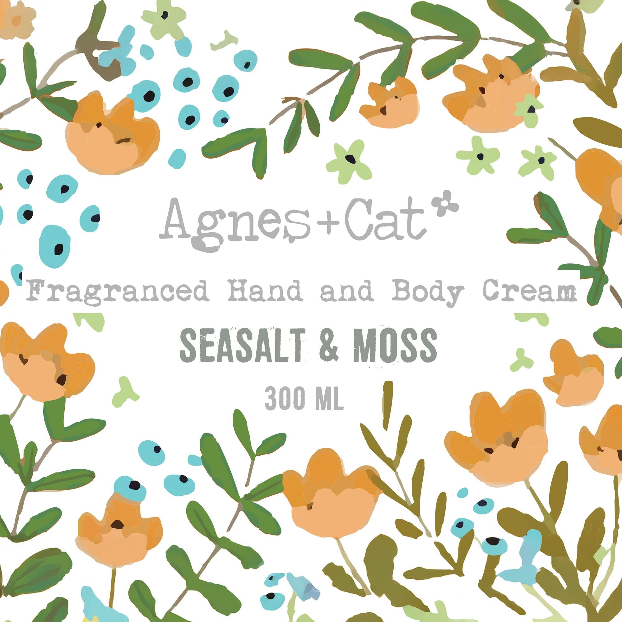 Agnes + Cat Hand and Body Cream Sea Salt and Moss Hydration 200ml