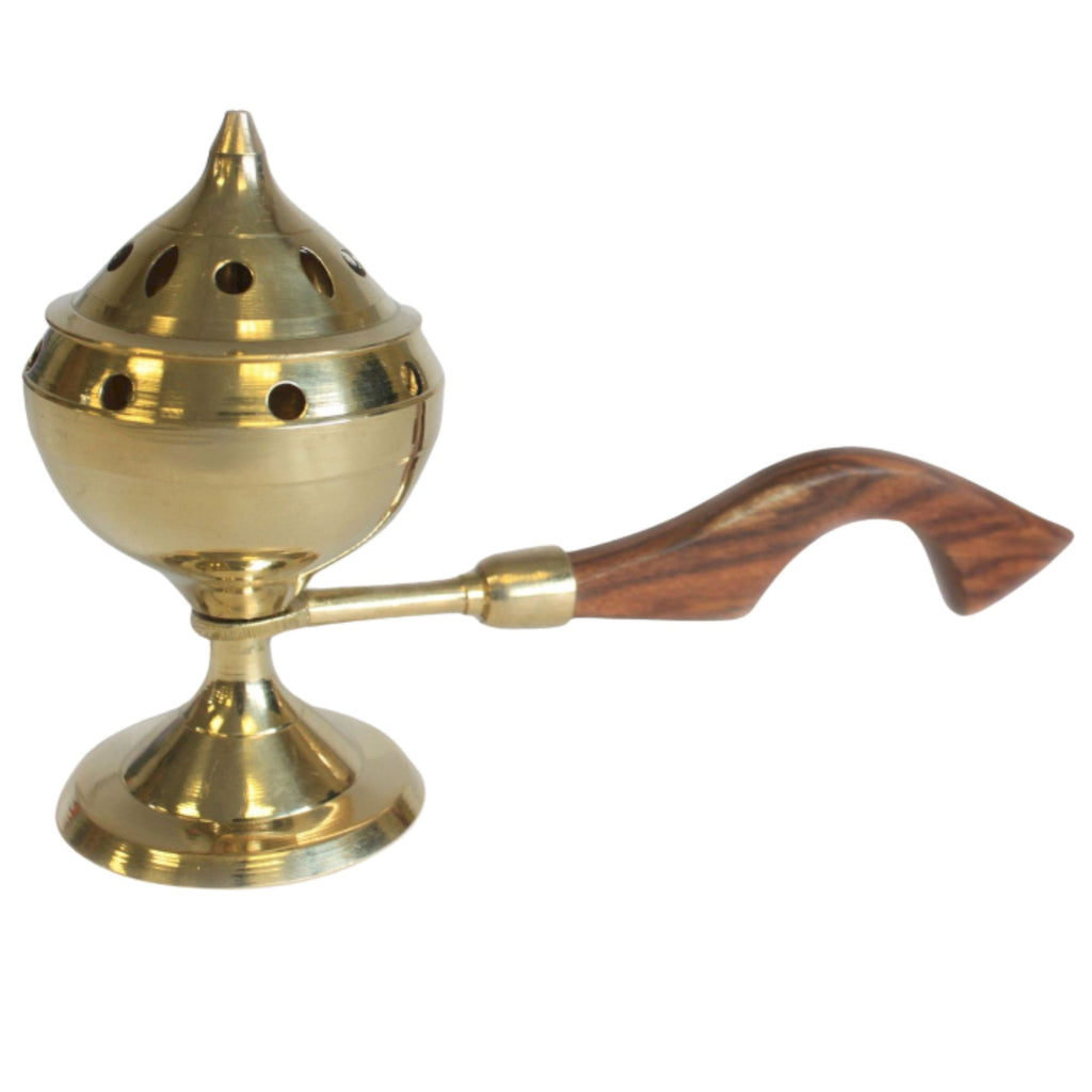 Plain Censer Burner for Incense Cones and Charcoal Use in Brass