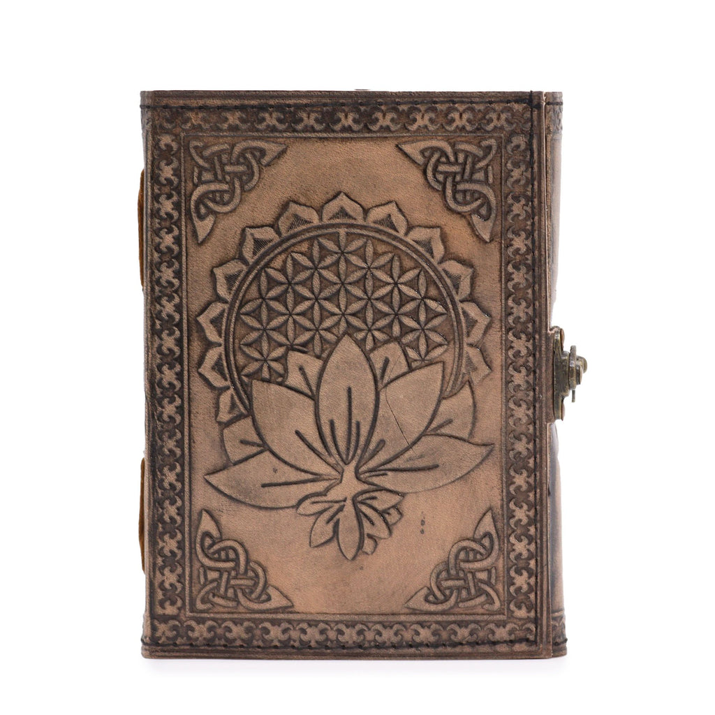 Lotus Madala Esoteric Notebook in Antique Grey with 200 Pages