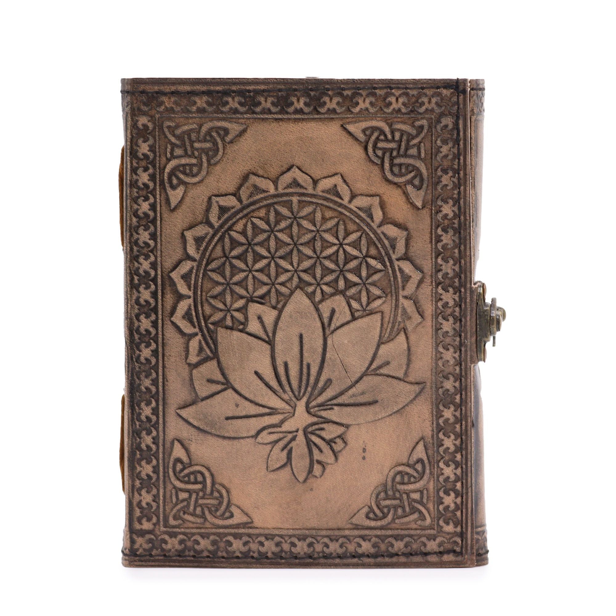 Lotus Madala Esoteric Notebook in Antique Grey with 200 Pages