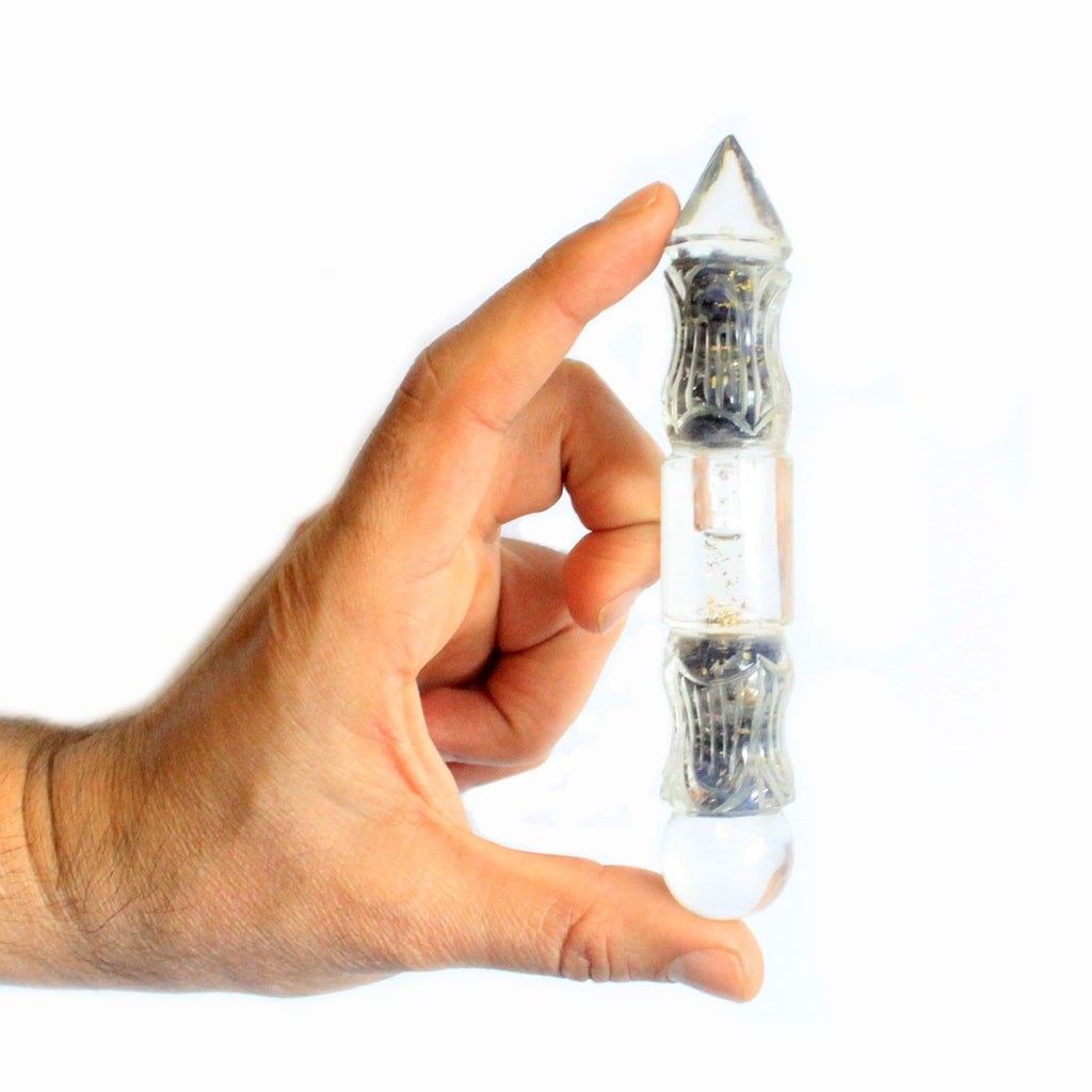 Orgonite Water Wand with Copper and Gemchips for Positive Energy