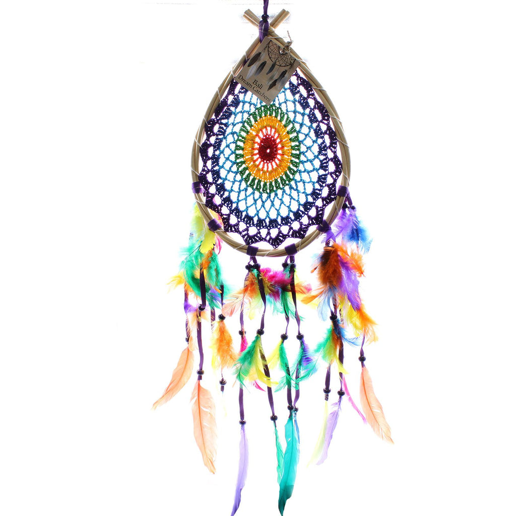 Bali Dream Catchers Medium Multi Teardrop Design for Home Decor