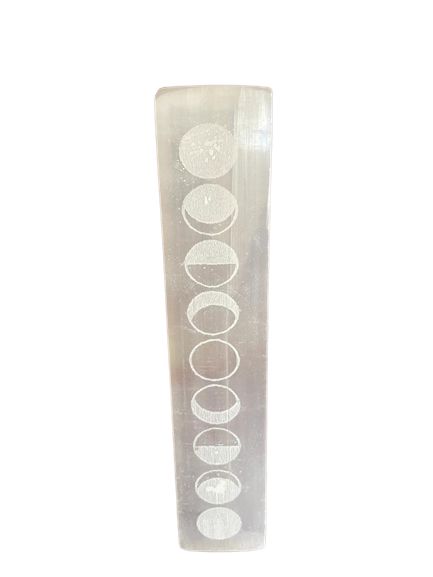 Flat Bar Charging Plate 20cm Moon Cycles for Crystal Charging