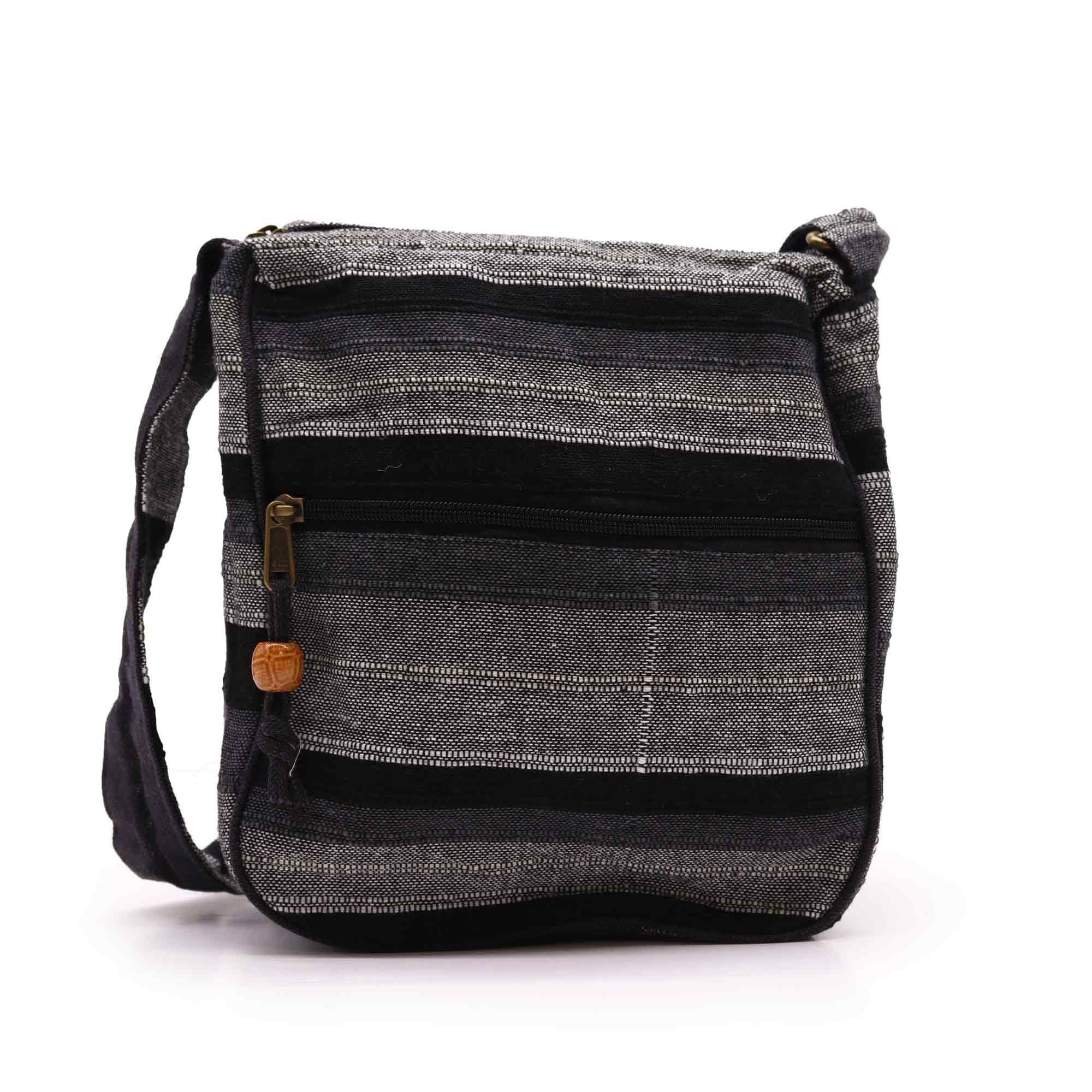 Lrg Nepal Sling Bag with Adjustable Strap in Mountain Granite